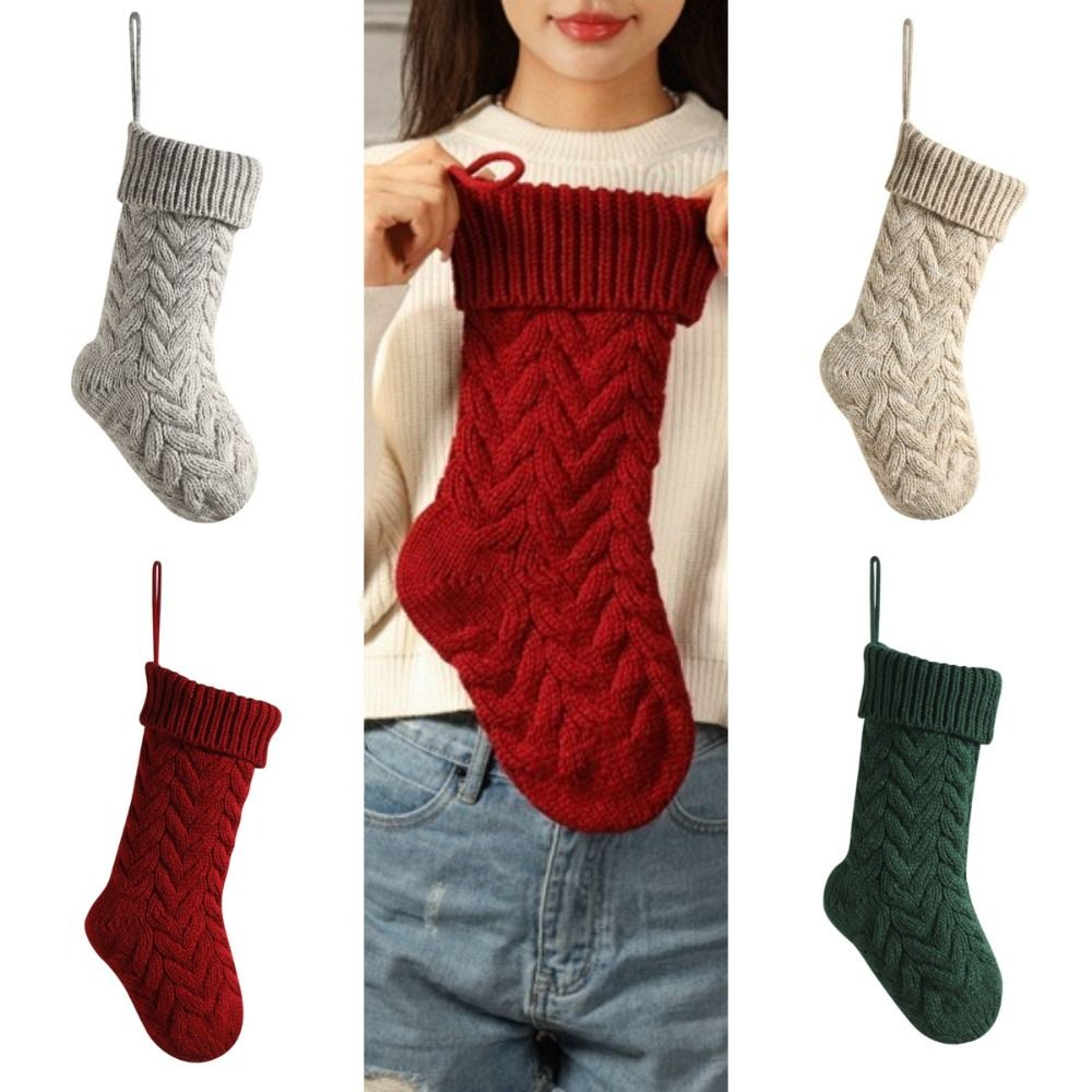 Chaussettes de noël tricotées, - Christmas Stocking Hanging avis et prix